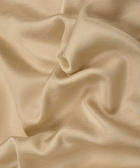 Biege Plain Satin Georgette Slub Fabric