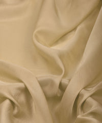 Biege Plain Satin Georgette Slub Fabric