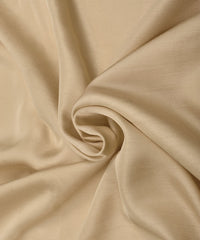 Biege Plain Satin Georgette Slub Fabric