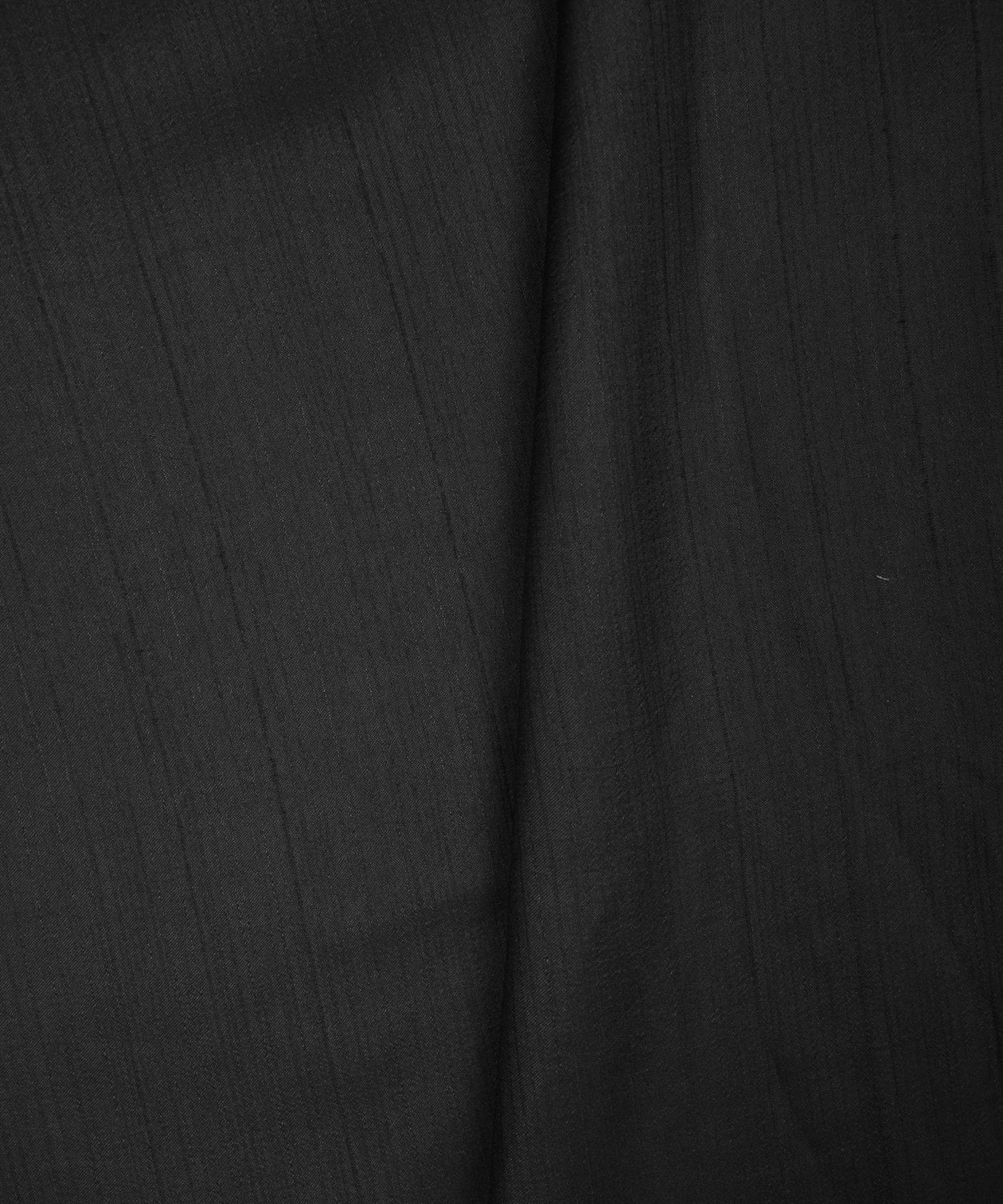 Black Plain Satin Georgette Slub Fabric