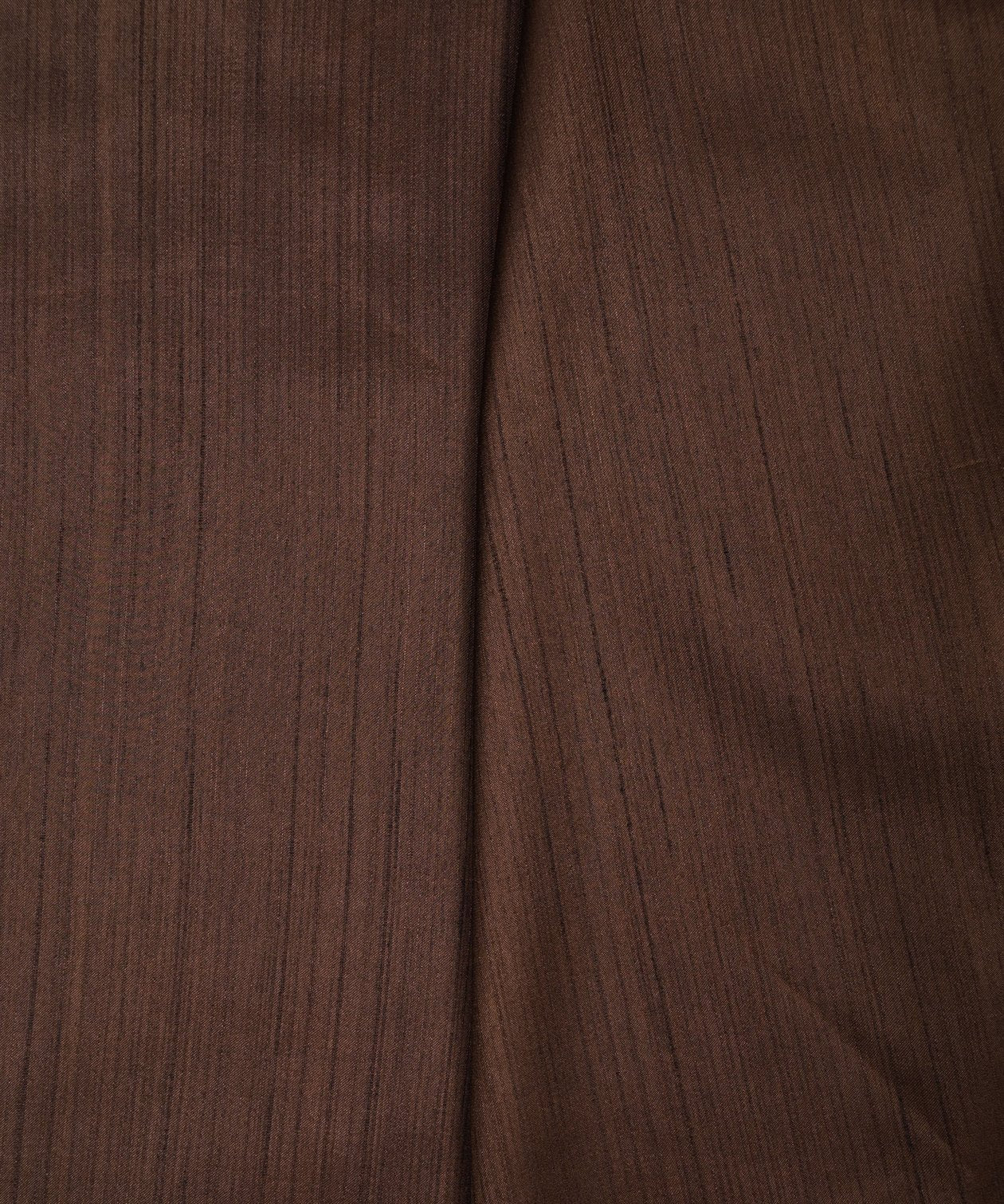 Coffee Brown Plain Satin Georgette Slub Fabric