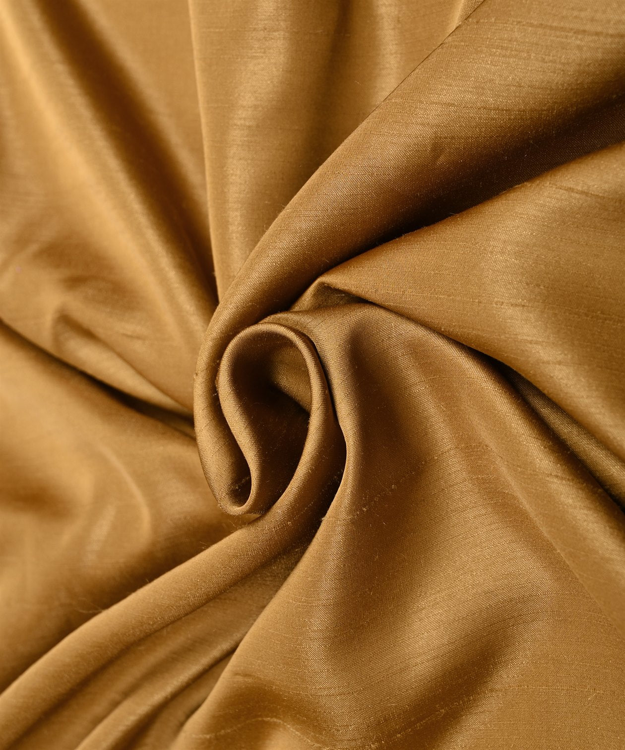 Dark Biege Plain Satin Georgette Slub Fabric