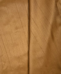Dark Biege Plain Satin Georgette Slub Fabric