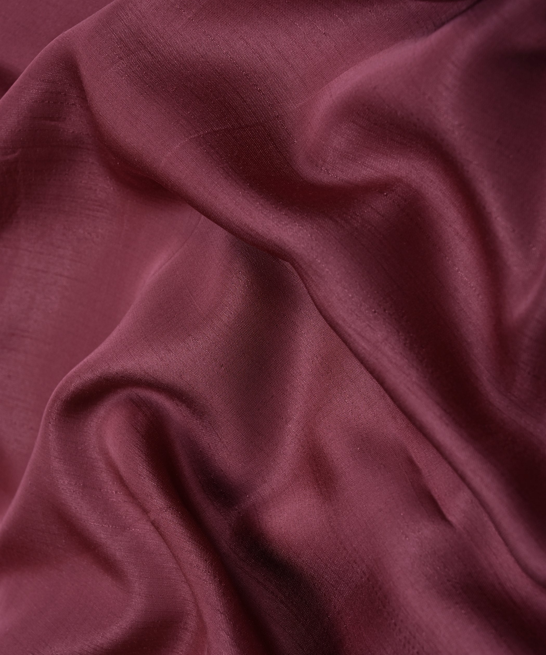 Dark Onion Plain Satin Georgette Slub Fabric