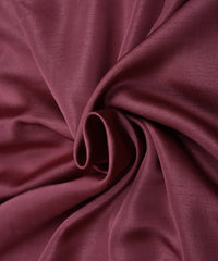 Dark Onion Plain Satin Georgette Slub Fabric
