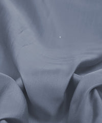 Grey Plain Satin Georgette Slub Fabric