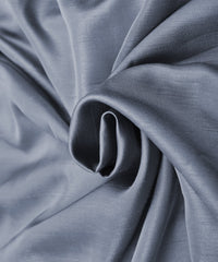 Grey Plain Satin Georgette Slub Fabric