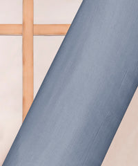 Grey Plain Satin Georgette Slub Fabric