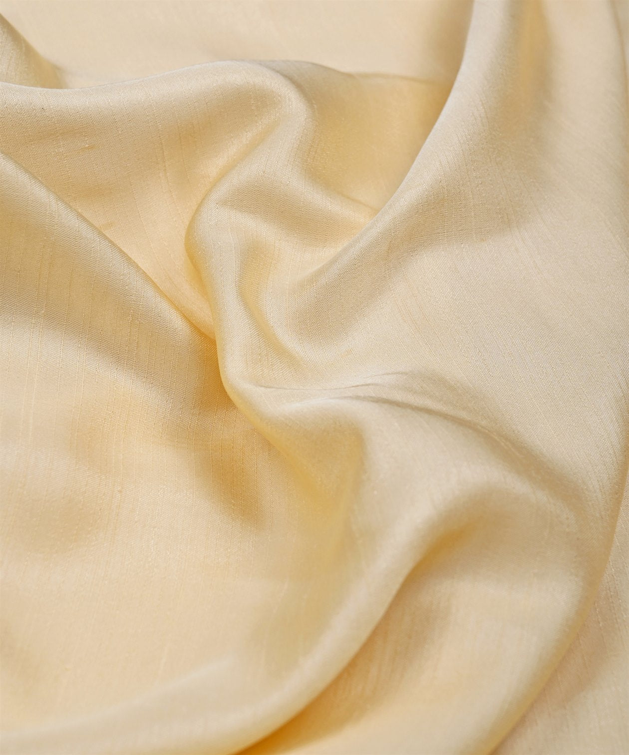 Light Biege Plain Satin Georgette Slub Fabric