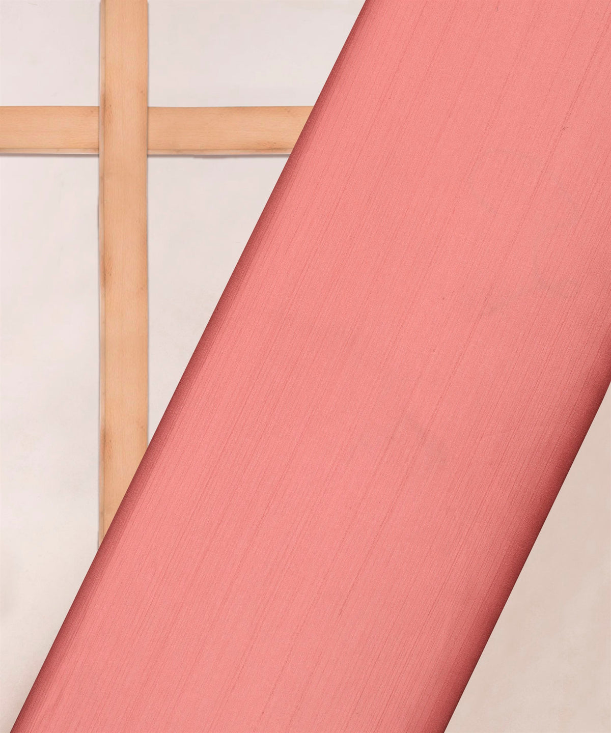 Light Pink Plain Satin Georgette Slub Fabric