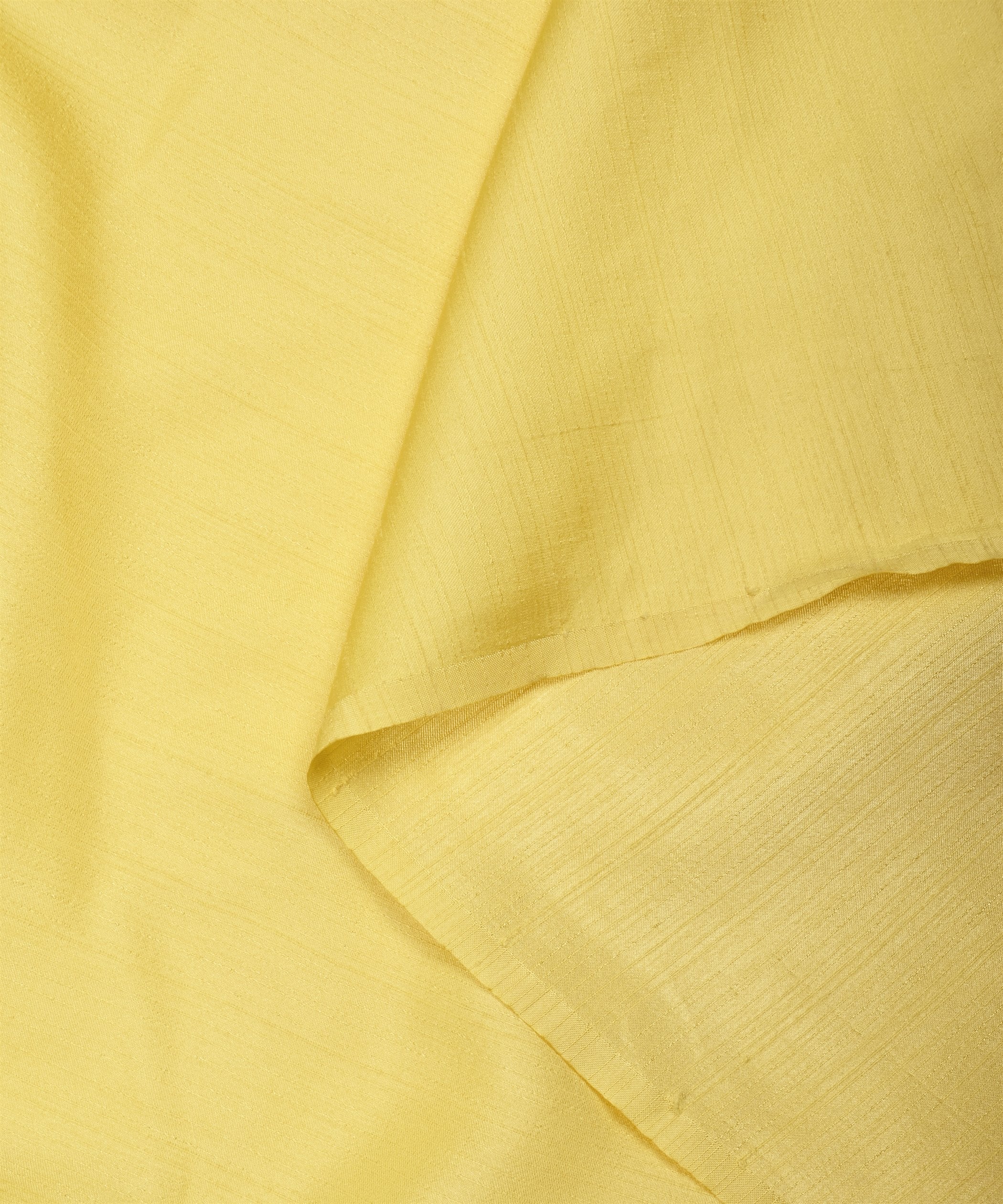 Lime Yellow Plain Satin Georgette Slub Fabric