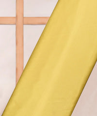 Lime Yellow Plain Satin Georgette Slub Fabric