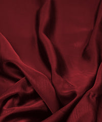 Maroon Plain Satin Georgette Slub Fabric