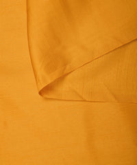 Mustard Yellow Plain Satin Georgette Slub Fabric