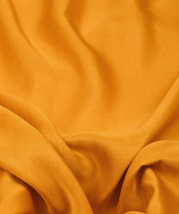 Mustard Yellow Plain Satin Georgette Slub Fabric