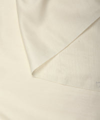 Off-White Plain Satin Georgette Slub Fabric