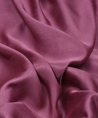 Onion Pink Plain Satin Georgette Slub Fabric