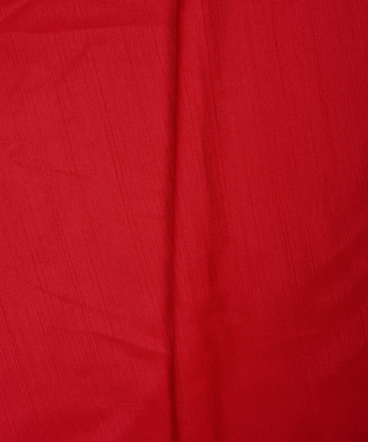 Red Plain Satin Georgette Slub Fabric