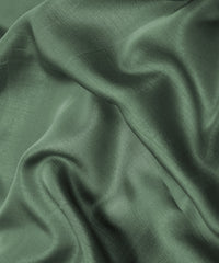 Sea Green Plain Satin Georgette Slub Fabric