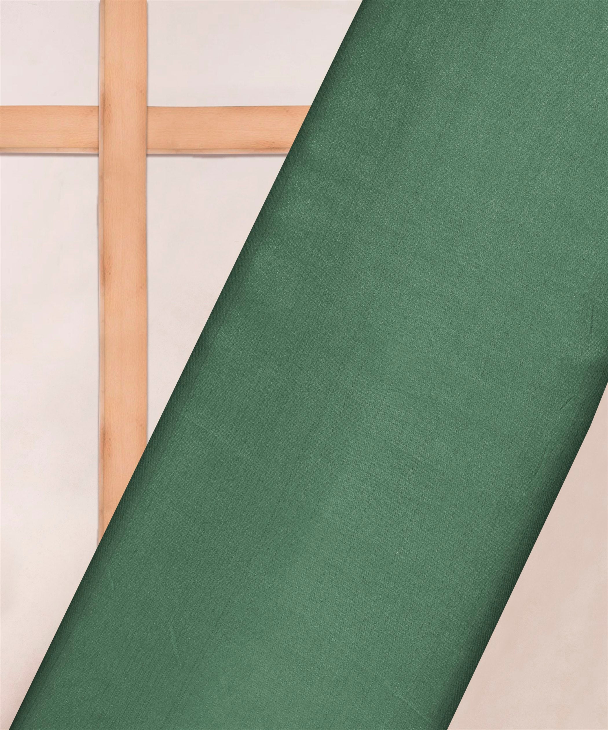 Sea Green Plain Satin Georgette Slub Fabric