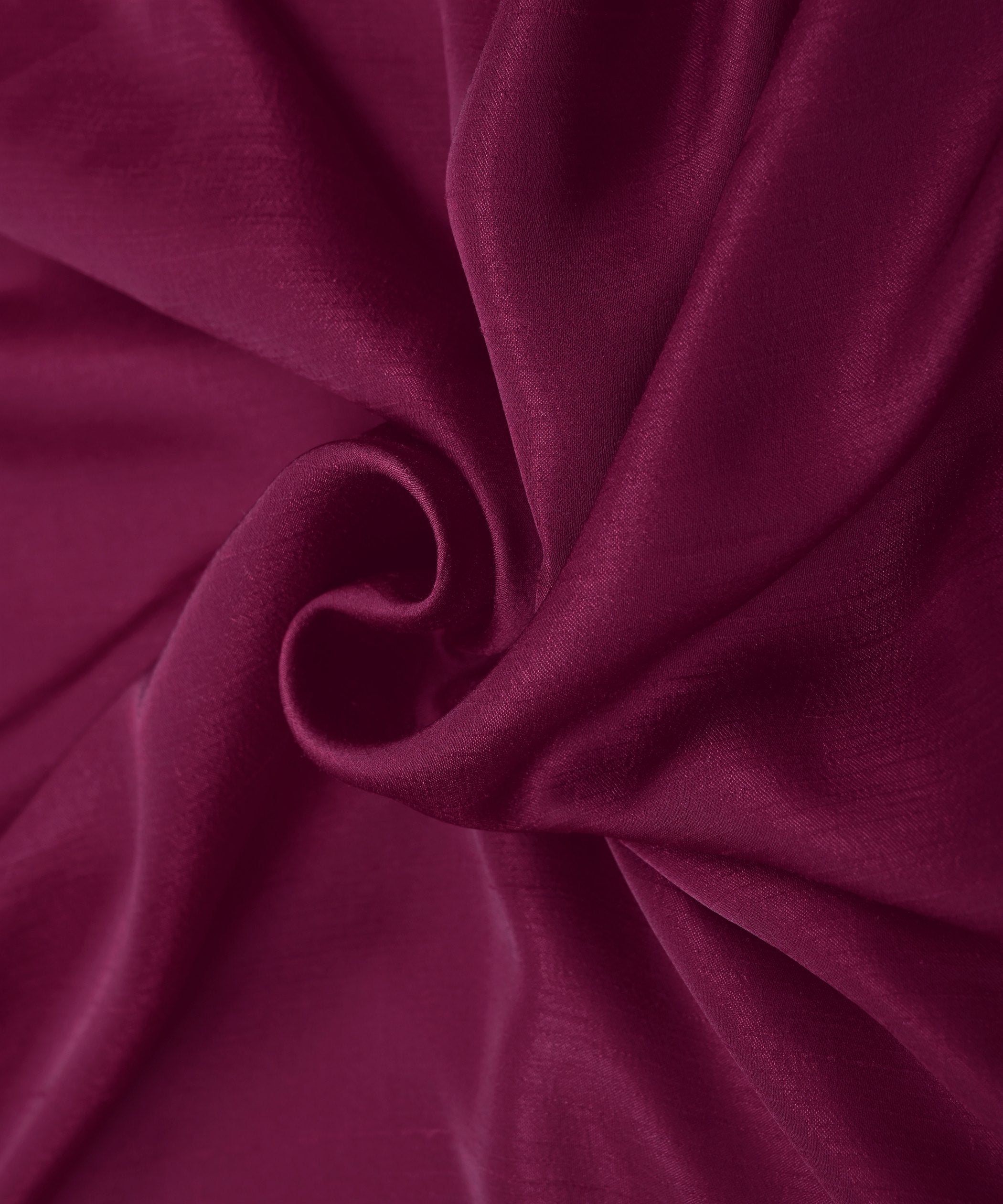 Wine Plain Satin Georgette Slub Fabric