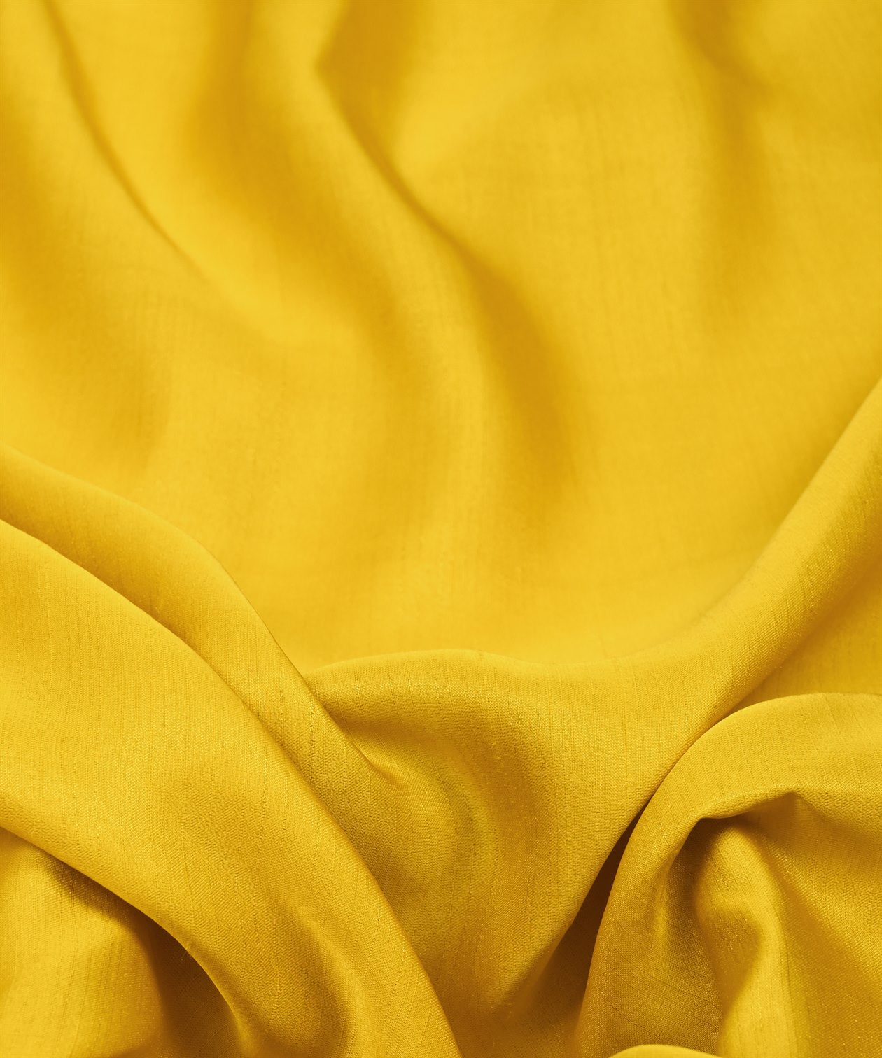 Yellow Plain Satin Georgette Slub Fabric