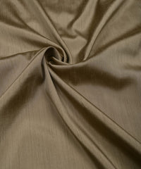 Dark Biege Plain Dyed Satin Slub Fabric