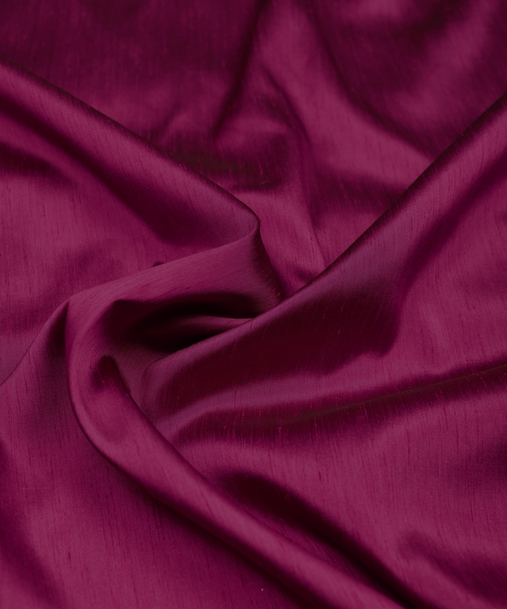 Hot Pink Plain Dyed Satin Slub Fabric