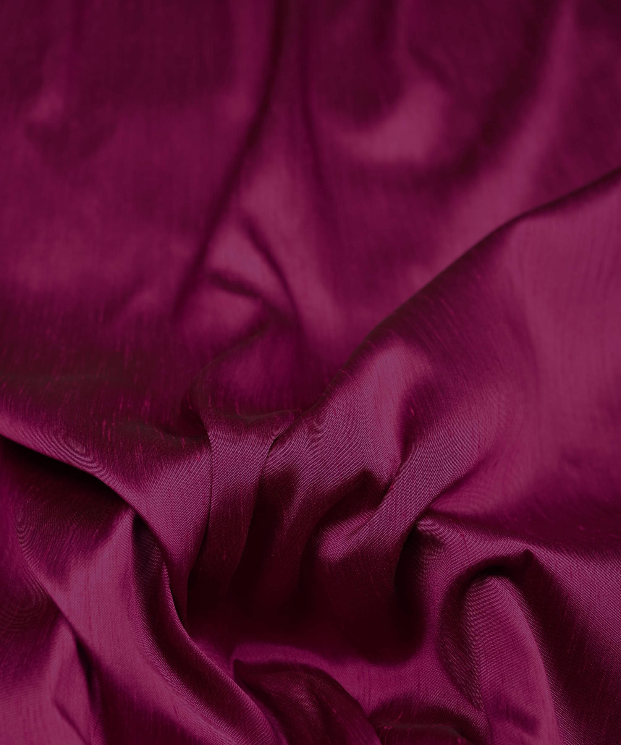 Hot Pink Plain Dyed Satin Slub Fabric