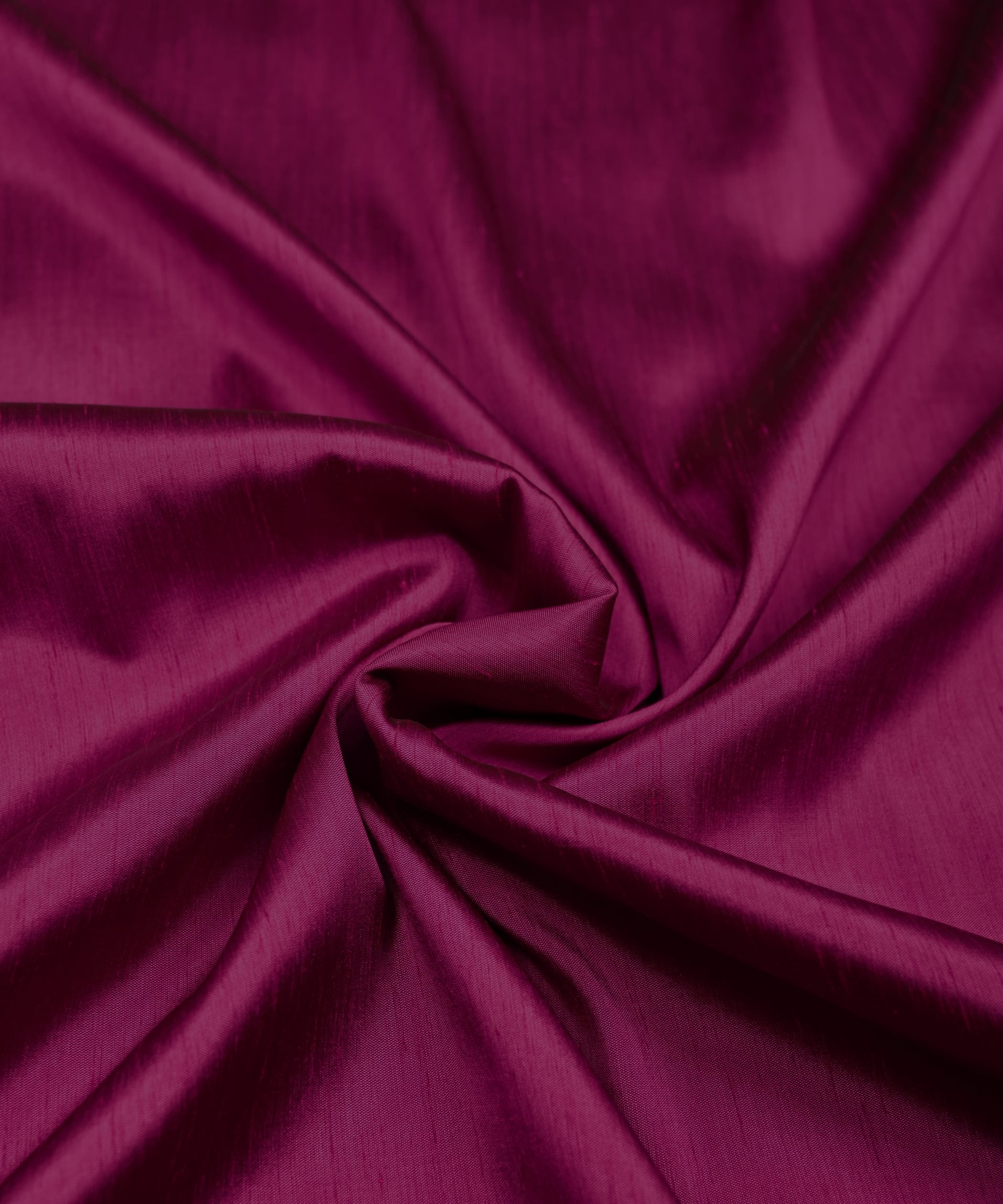 Hot Pink Plain Dyed Satin Slub Fabric