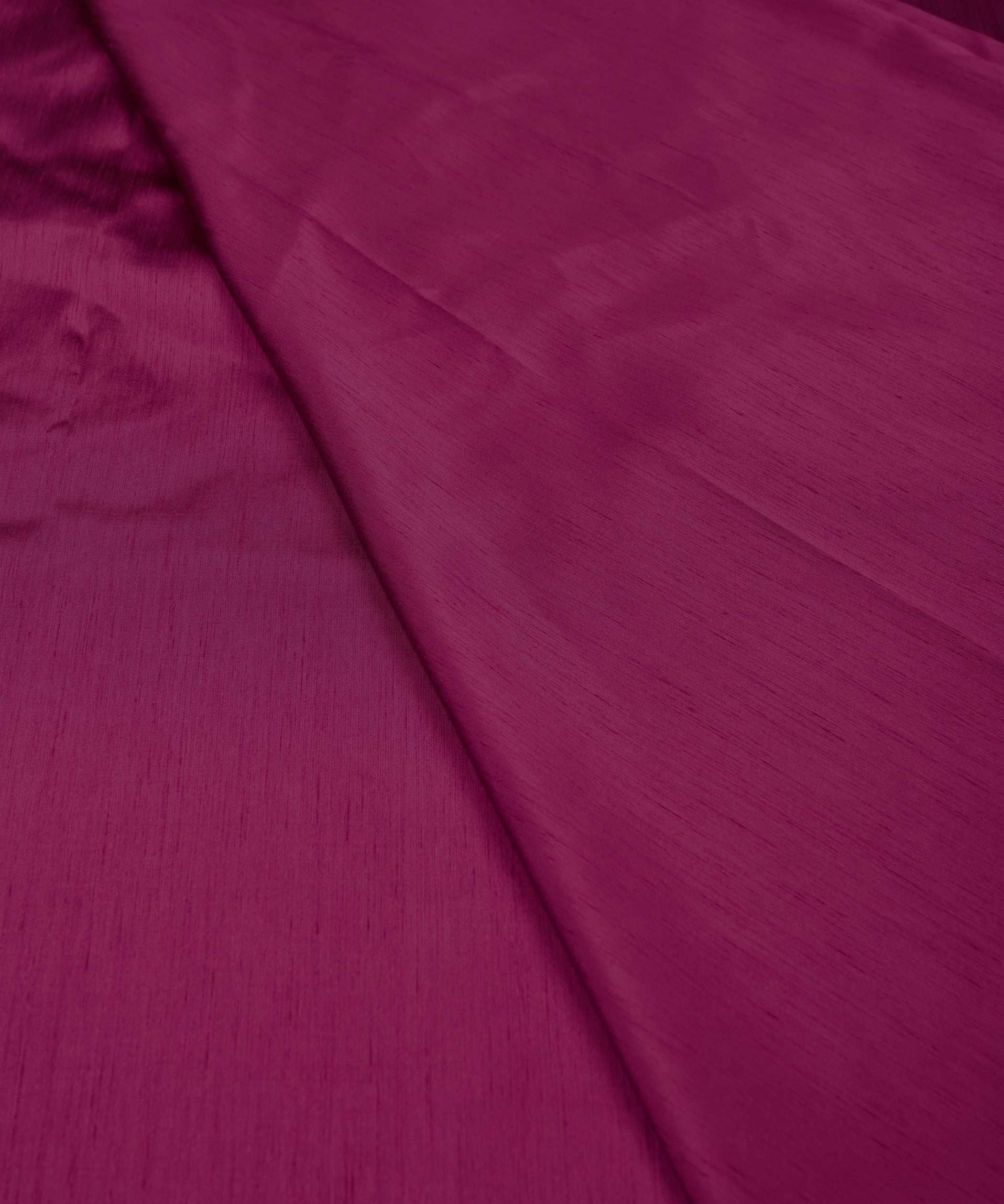 Hot Pink Plain Dyed Satin Slub Fabric