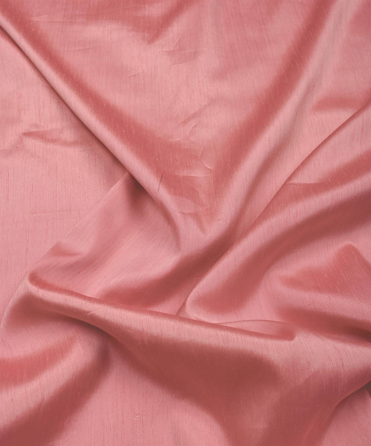 Light Pink Plain Dyed Satin Slub Fabric