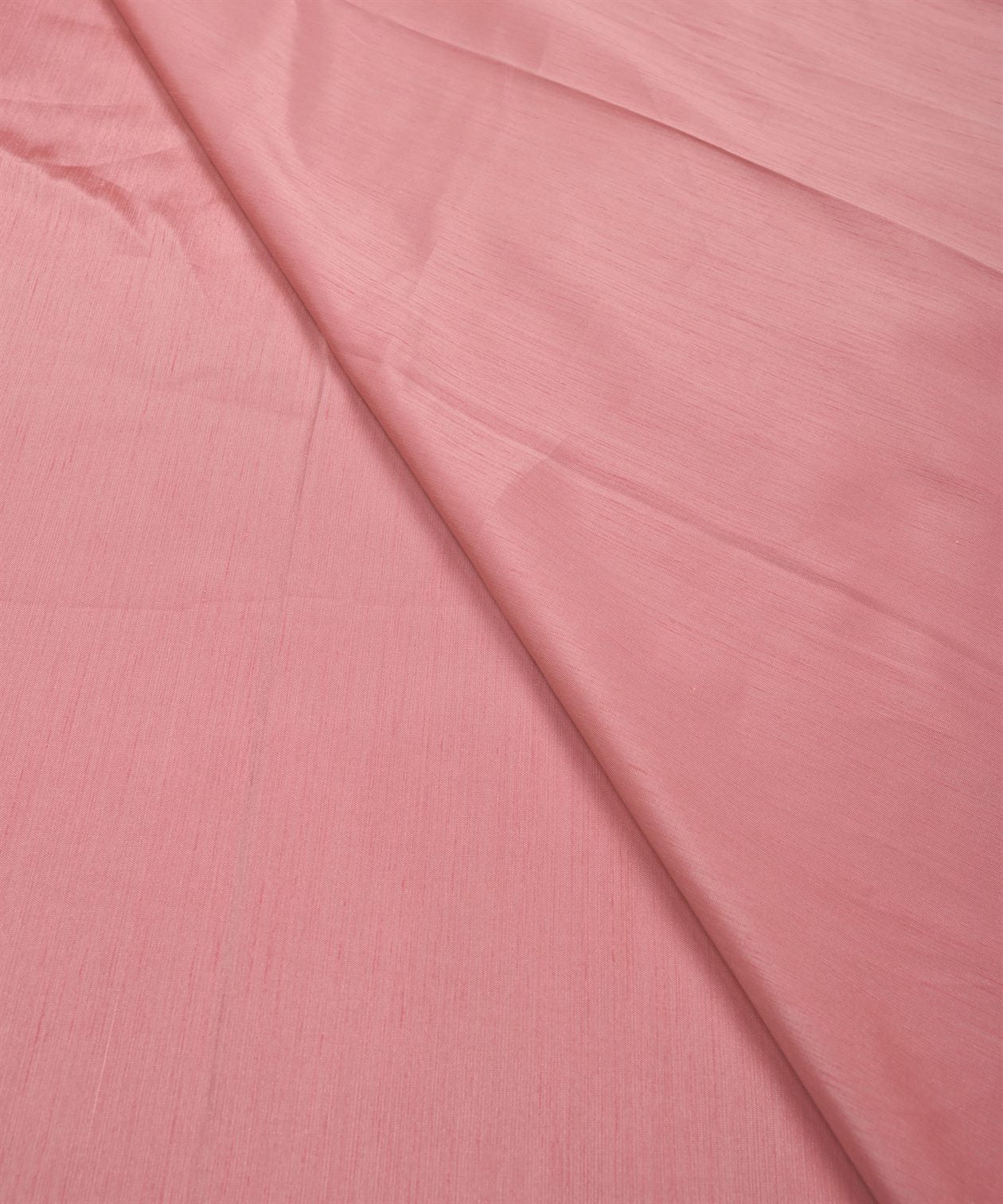 Light Pink Plain Dyed Satin Slub Fabric