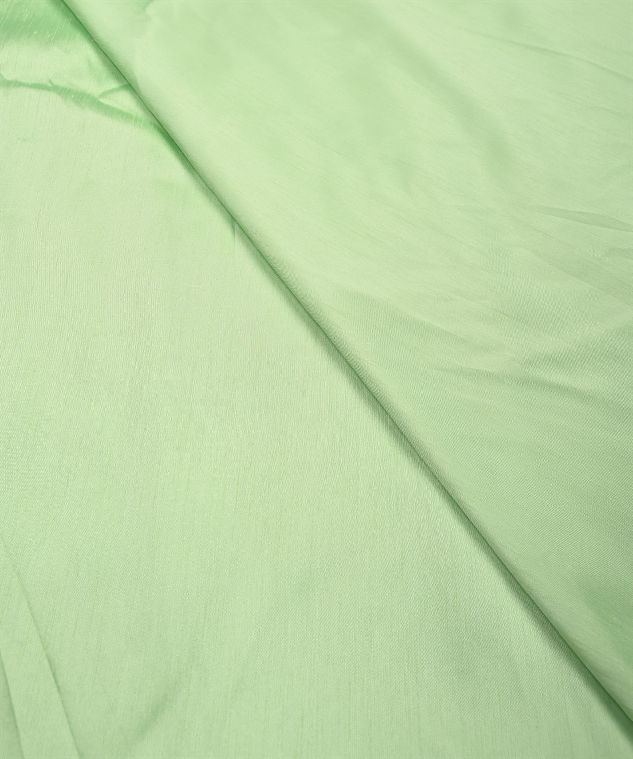 Pista Green Plain Dyed Satin Slub Fabric