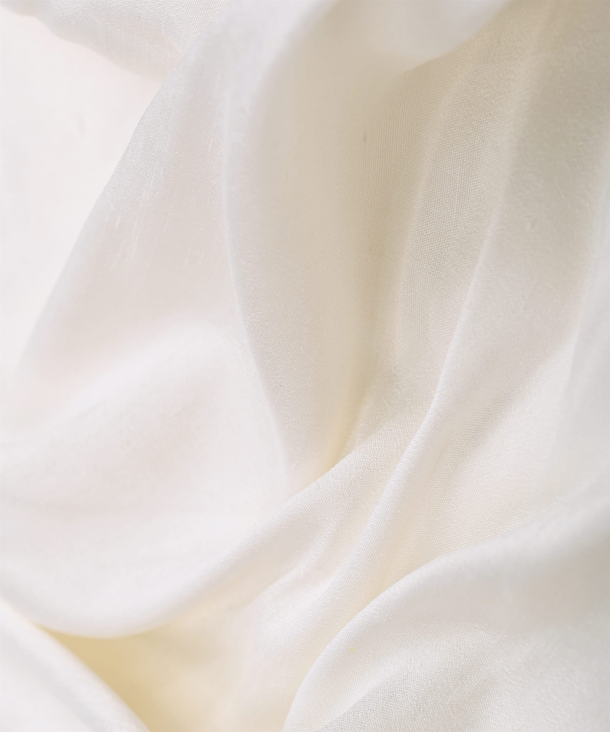 White Plain Dyed Satin Slub Fabric