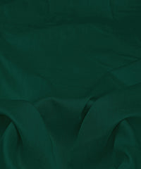 Bottle Green Plain Dyed Semi Muslin Fabric