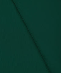 Bottle Green Plain Dyed Semi Muslin Fabric