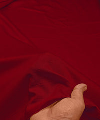 Maroon Plain Dyed Semi Muslin Fabric