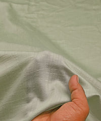 Olive Green Plain Dyed Semi Muslin Fabric