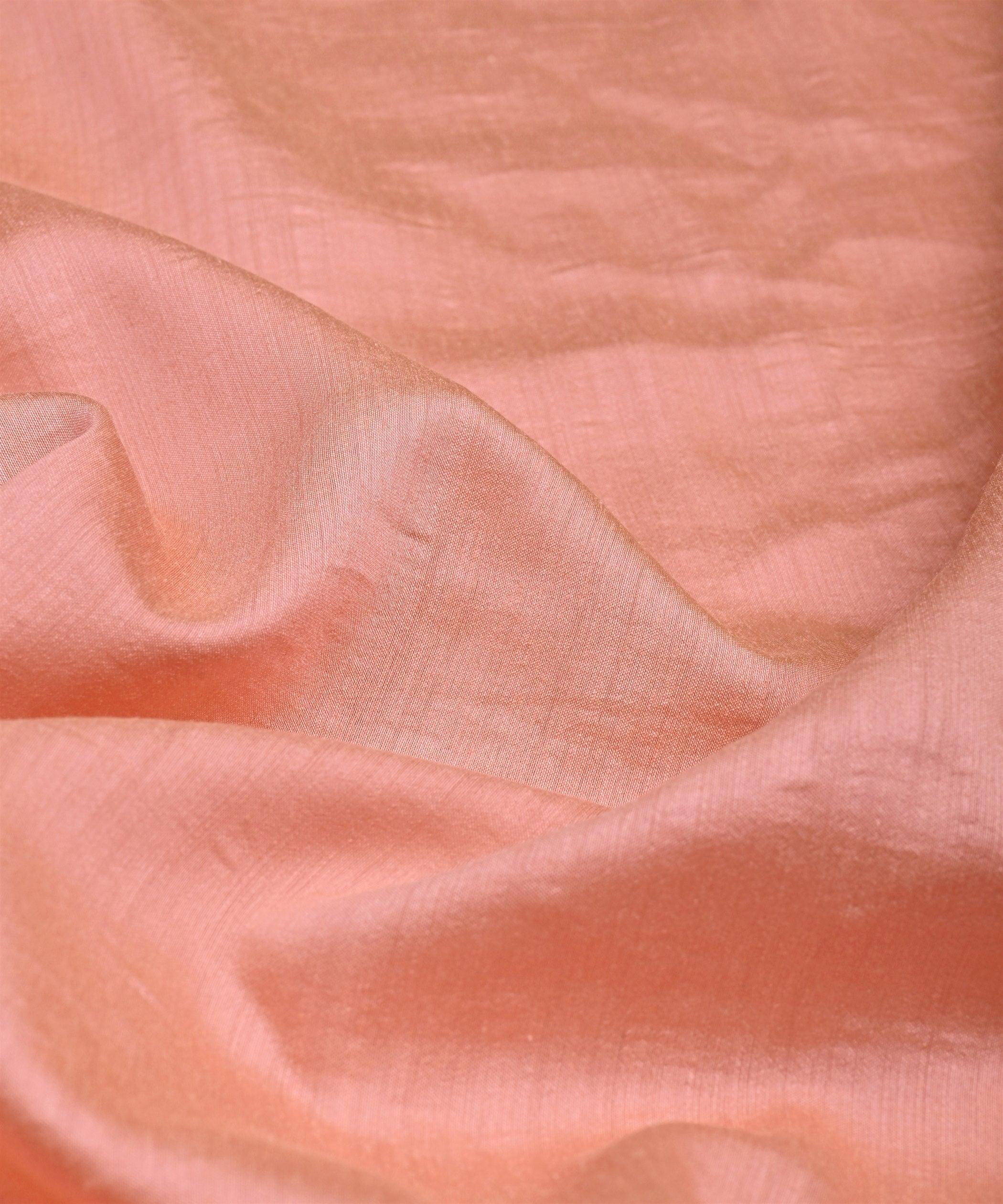 Peach Plain Dyed Semi Muslin Fabric