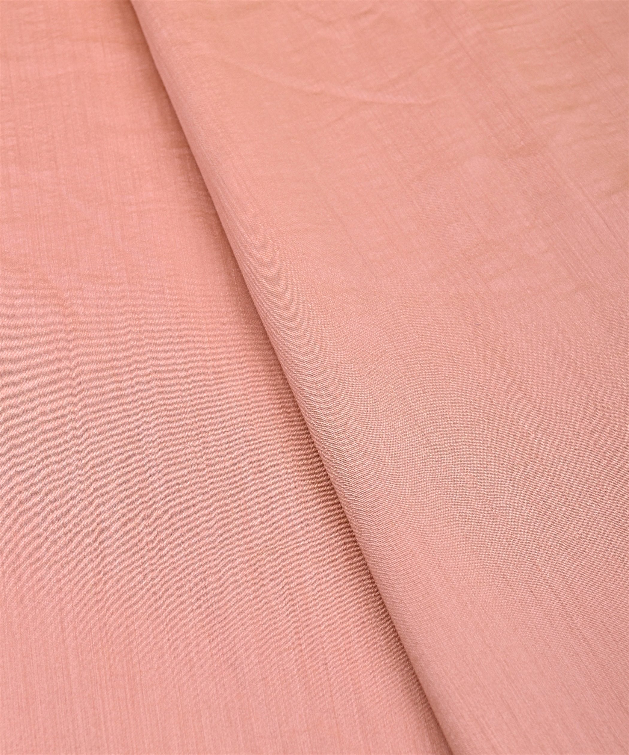 Peach Plain Dyed Semi Muslin Fabric