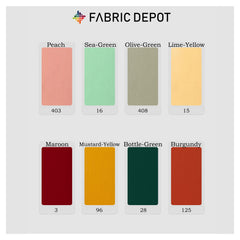 Semi Muslin - Shade Card