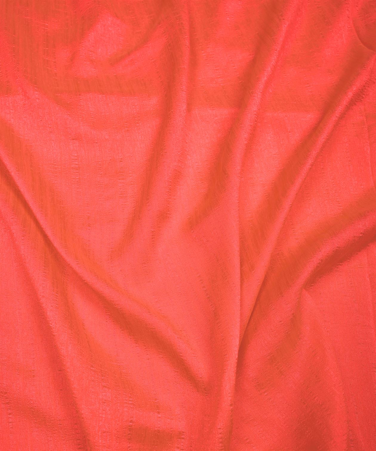 Coral Plain Dyed Semi Silk Fabric