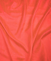 Coral Plain Dyed Semi Silk Fabric