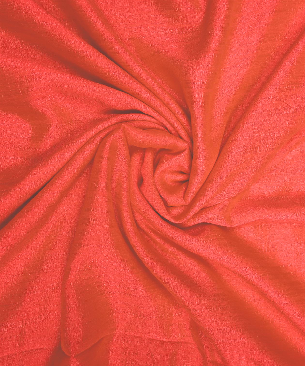 Coral Plain Dyed Semi Silk Fabric