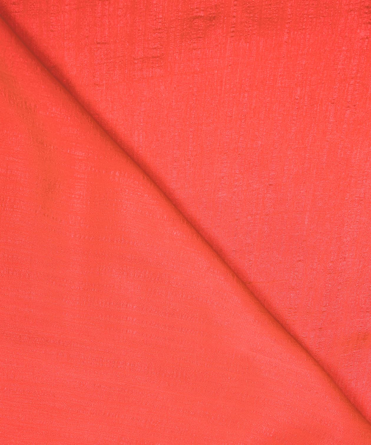 Coral Plain Dyed Semi Silk Fabric