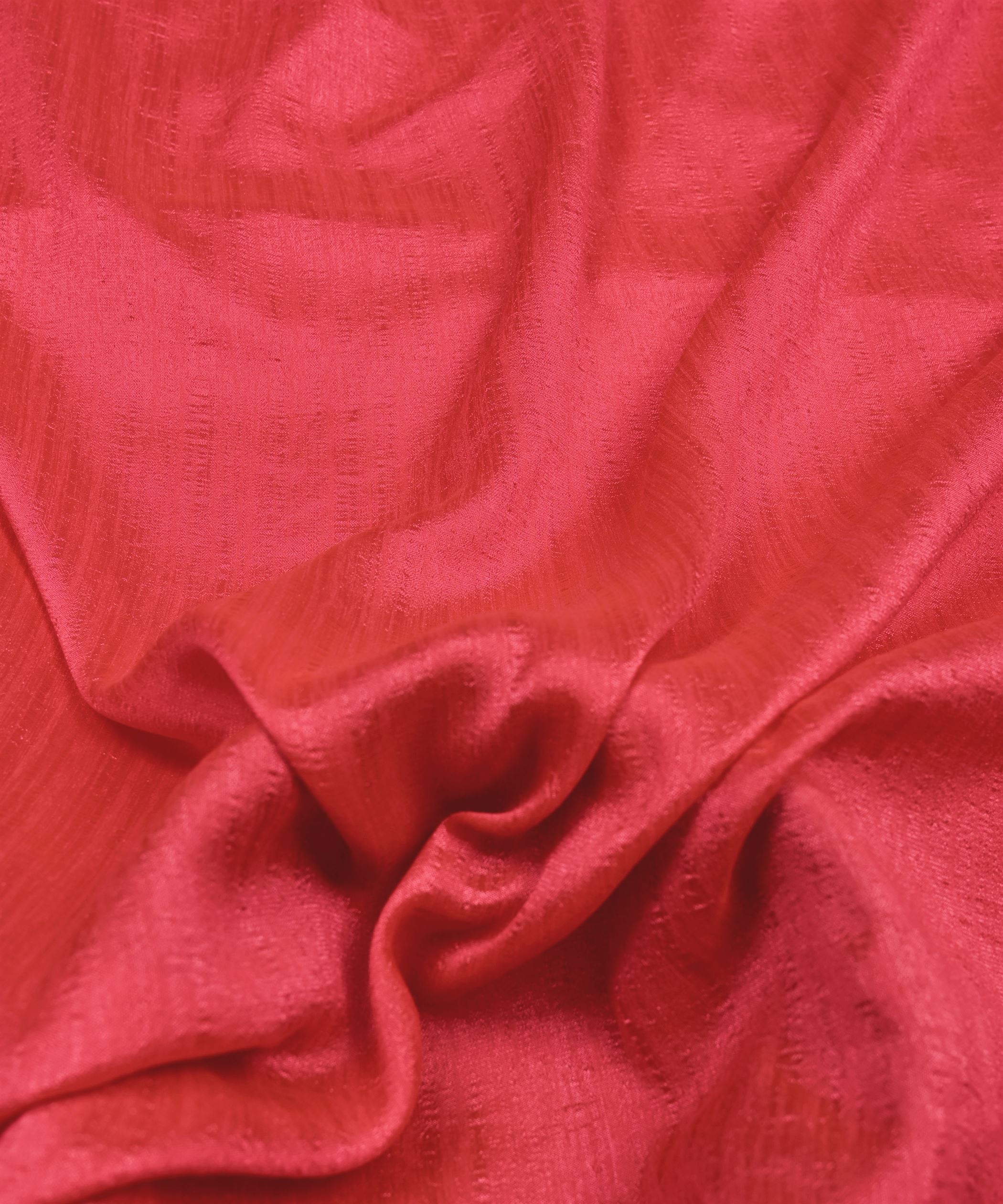 Hot Pink Plain Dyed Semi Silk Fabric