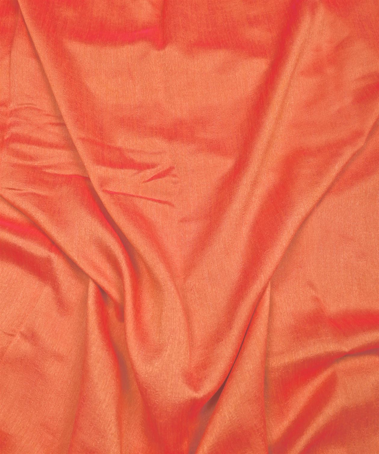 Light Coral Plain Dyed Semi Silk Fabric