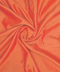Light Coral Plain Dyed Semi Silk Fabric