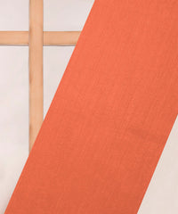 Light Coral Plain Dyed Semi Silk Fabric